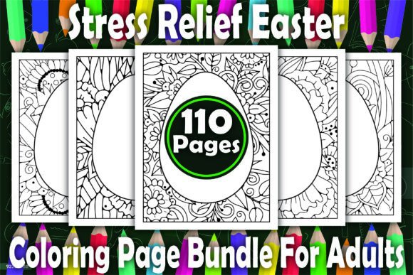 110 Stress Relief Easter Coloring Pages