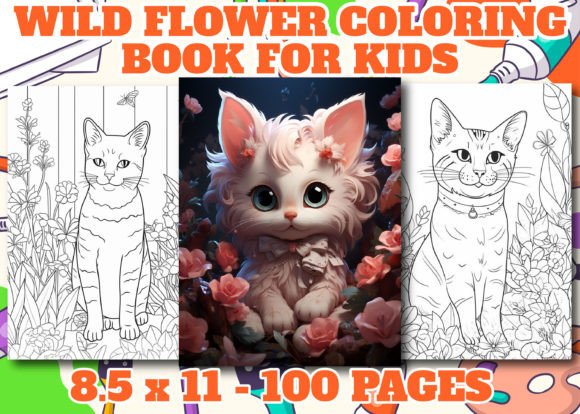 Cat Coloring Page for Kids