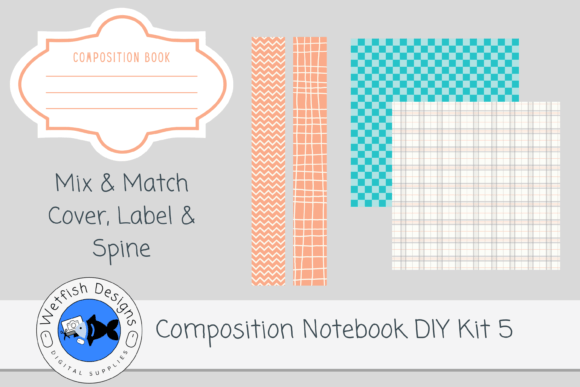 Composition Notebook DIY Kit 5 for Canva
