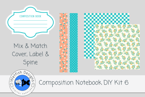 Composition Notebook DIY Kit 6 for Canva