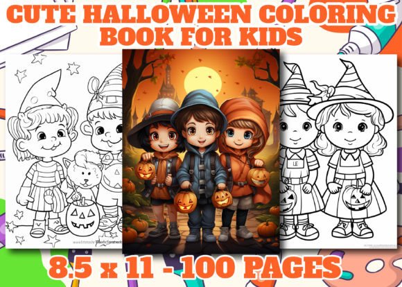 Cute Halloween Coloring Pages