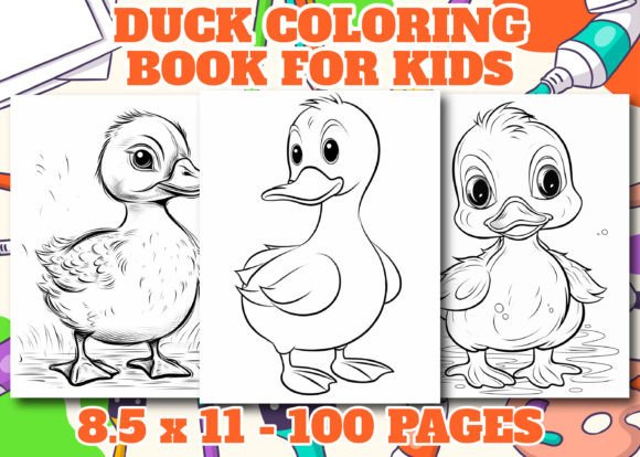 Duck Coloring Book for Kids