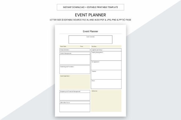 Event Planner Printable Page: A Practical Tool for Real-World Planning and Execution