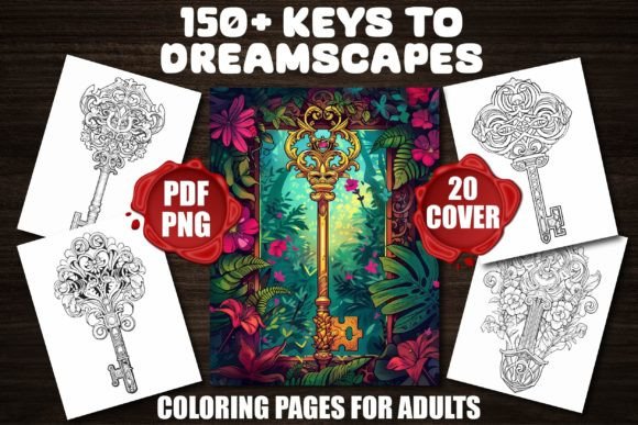 Keys to Dreamscapes Coloring Pages