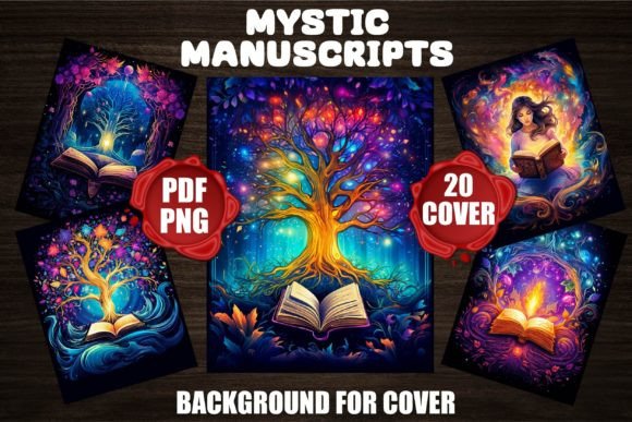 Mystic Manuscripts Backgrounds for Cover