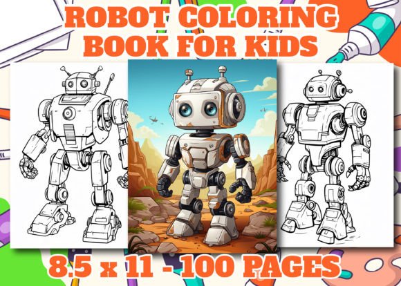 Robot Coloring Pages for Kids