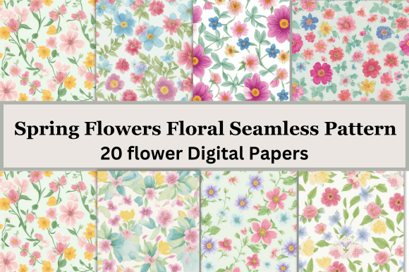 Spring Flowers Floral Seamless Pattern: A Creative Essential for Modern Designers and Crafters