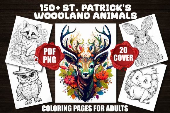 St. Patrick’s Woodland Animals Coloring