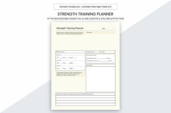 Strength Training Planner