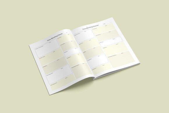 Time Blocking Planner Kdp Printable