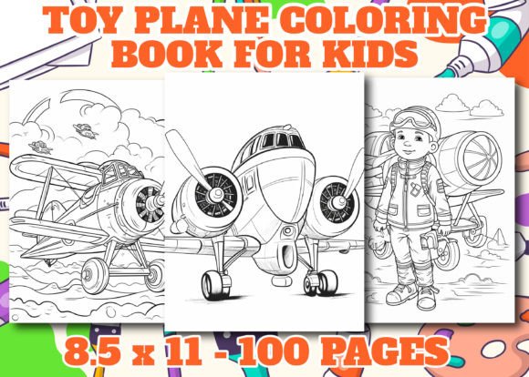 Toy Plane Coloring Pages for Kids